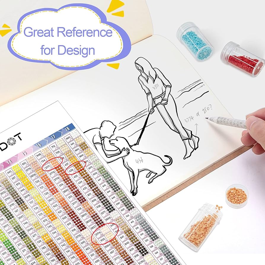 Amazon.co.jp: ARTDOTダイヤモンドペインティングキット用カラーカード